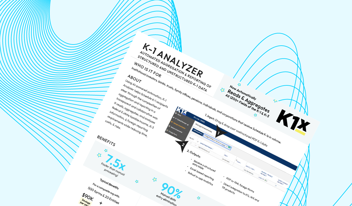 K-1 Analyzer: Automated Aggregation & Reporting of Structured and ...